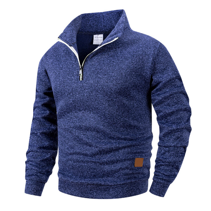 Spring%20Autumn%20Men's%20Standing%20Collar%20Half%20Zipper%20Sportswear%20Long%20Sleeve%20Sweatshirts%20Men%20Casual%20Knitted%20Pullovers%20Daily%20Coats%20-%20Image%207