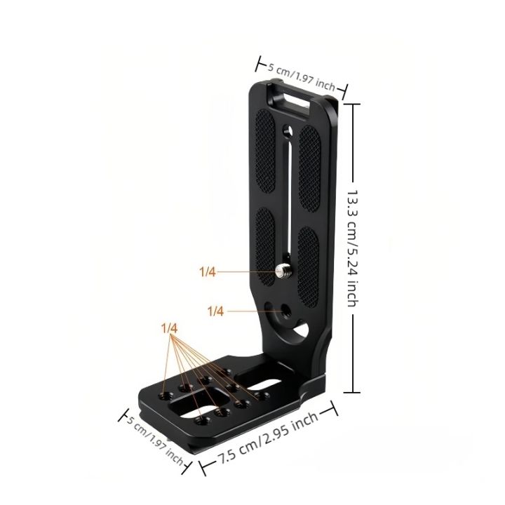 L%20Bracket%20Quick%20Release%20L%20Plate%20Universal%20Camera%201/4%20Inch%20Screw%20Swiss%20Vertical%20Video%20Compatible%20With%20Nikon%20Canon%20Sony%20Fuji%20-%20Image%204