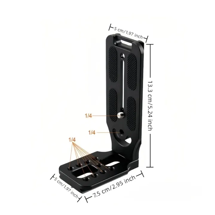 L%20Bracket%20Quick%20Release%20L%20Plate%20Universal%20Camera%201/4%20Inch%20Screw%20Swiss%20Vertical%20Video%20Compatible%20With%20Nikon%20Canon%20Sony%20Fuji%20-%20Image%204