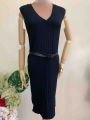 ကိုယ်ကပ်ဂါဝန်အမဲရောင် အနွေး Body Fit dress Black Knitted dress Effortless Style and Cozy Comfort. 