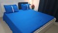 Pure Cotton King Size Bedsheet with ( 4 pillow covers ). 