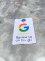 13.56Mhz programmable Google Review Card NFC station table NFC Google Reviews display bending card standing brand bracket. 