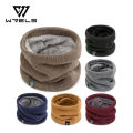 Warm Knitted Scarf Thickened Plush Windproof Winter Neck Gaiter Cold-proof Outdoor Sport Skiing Running Men Women Tube Scarf. 