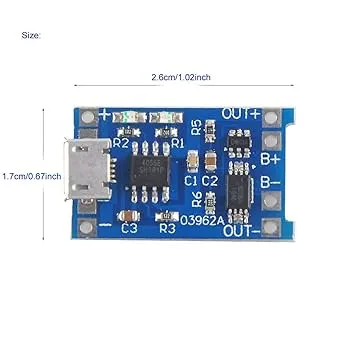 Tp4056%202PCS%20Lot%2018650%20Lithium%20Battery%20Charging%20Board%20Module%20Charger%20Modules%20TP%204056%20(1PCS)%20-%20Image%202
