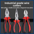 Electric Wire Pliers Large Opening Sharp Multifunction Tool for Cutting Twisting Gripping Metal Wires Heavy Duty Industrial Tool. 