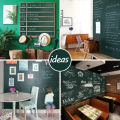 Green Blackboard Wall Stickers Chalkboard Wallpaper Roll Self-adhesive DIY Erasable Blackboard Sticker. 
