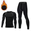 Winter Thermal Underwear Men Compression Long Johns Fitness Thermo Clothing Thermal Tights Set for Men Warm Inner Wear Clothes.