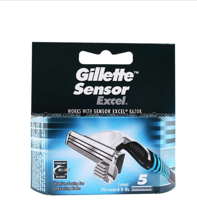 Gillette Sensor Excel Razor Cartridge 5set | Daraz.com.bd