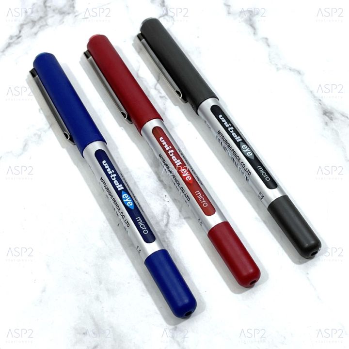 Roller ball pen 0.5mm. Uni-ball eye micro UB-150 roller ball pen blue/red/black fountain pen (1 pc)