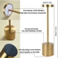 Rechargeable Led Night Light Desk Lamps 3 Color With Touch Sensor Metal Table Lamp Outdoor Dining Lamp For Restaurant Hotel Bar Bedroom Decor Light Retro Portable Bedside Lamp For Room Decor. 