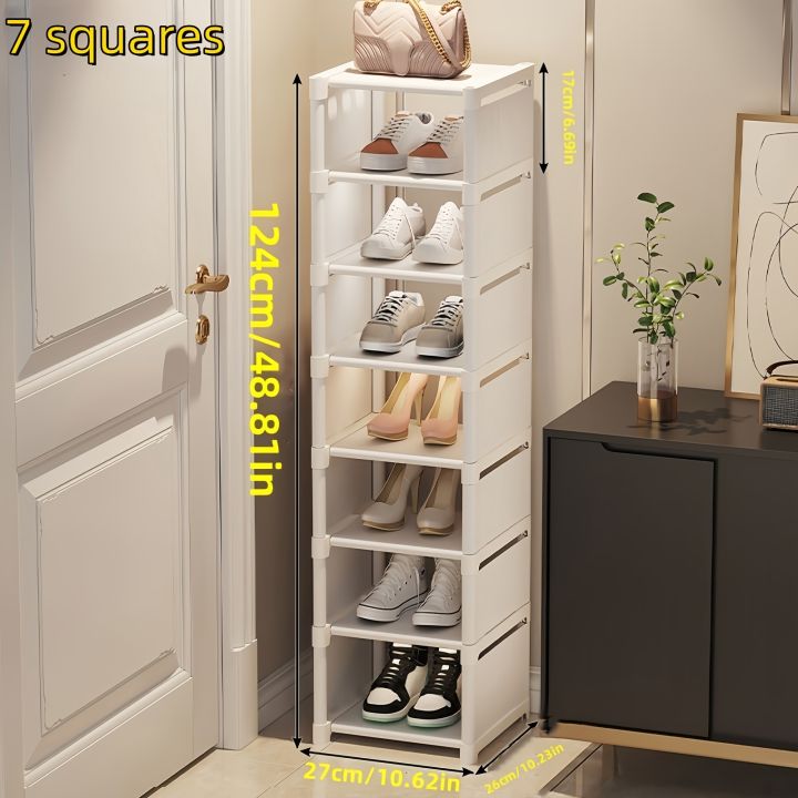 Metal%20Frame%20Shoe%20Rack%20Multi-Tier%20Fabric%20Shelves%20Space%20Saving%20for%20Sneakers%20Sandals%20Entryway%20Easy%20Assembly%20Holiday%20Storage%20-%20Image%203