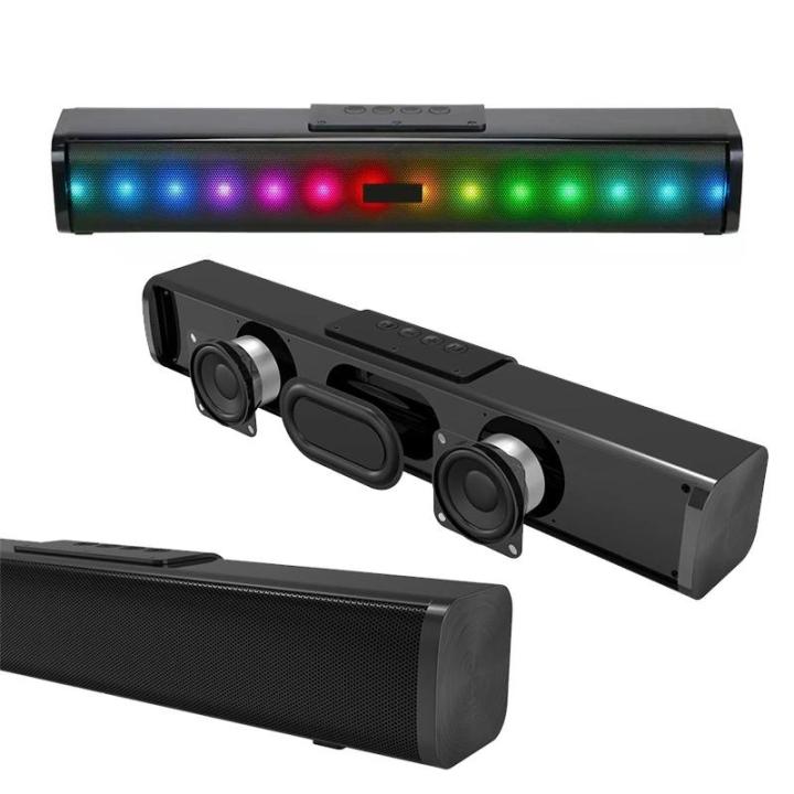 BOSEBT D02+ Rainbow RGB Sound Bar Wireless Bluetooth Speaker