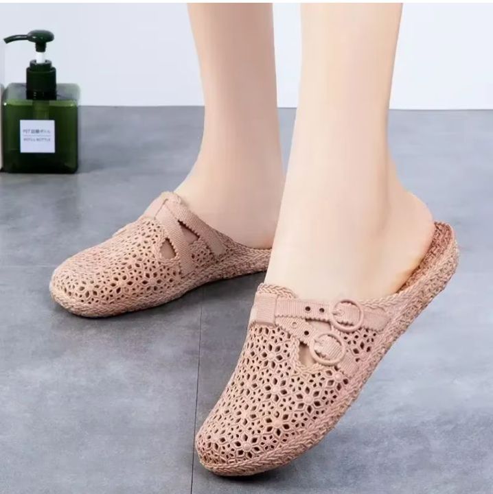 Women's Casual Loafers Slip-On Rubber Half Shoes, Multiple Sizes and Colors