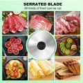 OSTBA Meat Slicer Electric Deli Food Slicer with Two Removable Stainless Steel Blades and Food Carriage, Adjustable Thickness Meat Slicer for Home, Food Slicer Machine for Meat, Cheese, Bread 150W. 