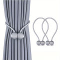 2pcs Magnetic Curtain Tiebacks, Earphone Design Curtain Holdbacks,Bathroom Shower Curtain Accessories,Home Decor Curtain Buckles.