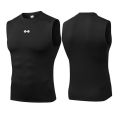 Men's Running Compression Vest Gym Clothing Sports Fitness Tank Tops Quick Dry Workout Sportswear O Neck Tight Sleeveless Shirt.