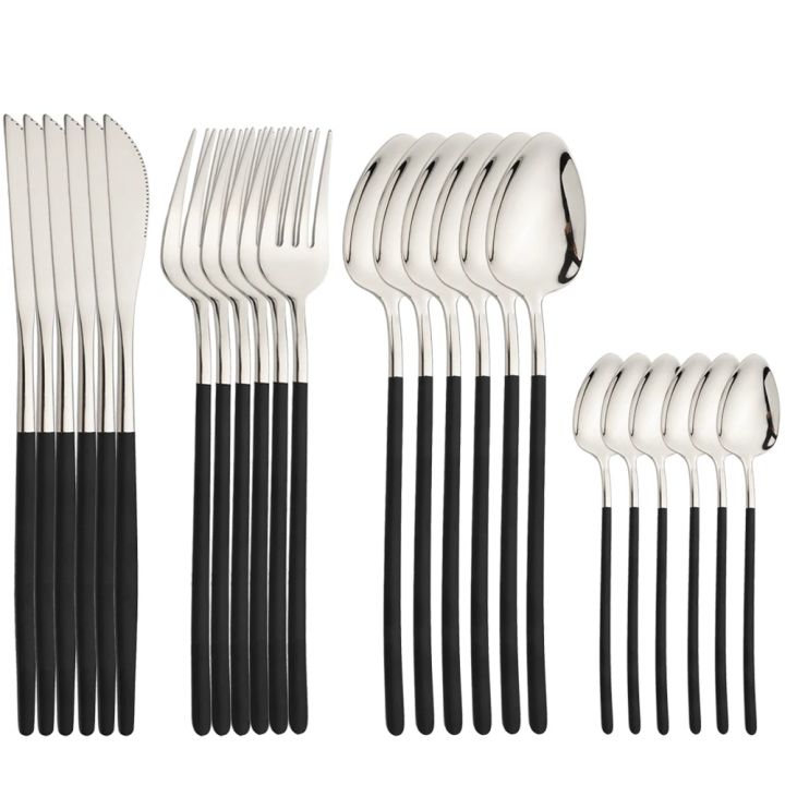 24pcs%20Western%20Cutlery%20Set%20Stainless%20Steel%20Christmas%20Dinnerware%20Set%20Fork%20Knife%20Spoon%20Tableware%20Set%20Flatware%20Set%20Silverware%20Set%20-%20Image%207