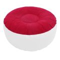 Inflatable Flocking Stool Multipurpose Lightweight Portable Ergonomic Design Round Portable Inflatable Stool for Travel Camping.