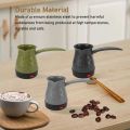 Coffee Pot Automatic Turkish Coffee Maker Machine Cordless Electric Coffee Maker For Office Home Café Portable Travel Kettle For Easy Coffee Making Maker Pot Cafe Machine (Green). 
