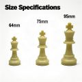 Luxury 32 Piece Chess Game High Quality King High 64mm 77mm 97mm Chess Game Medieval Chess Toys For Kids Game.