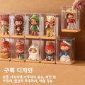 6pcs Blind Box Storage Display Rack Toys Display Box Stackable Organizer for Collectibles Mini Figurines Durable Display Cabinet. 