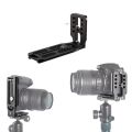 L Bracket Quick Release L Plate Universal Camera 1/4 Inch Screw Swiss Vertical Video Compatible With Nikon Canon Sony Fuji. 