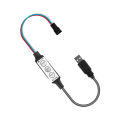 USB 3 Keys WS2811 WS2812B Controller 5V 3pin Pixel LED Light Strip Controler Dream Color Module Tape Lights with JST Connector. 
