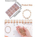 500pcs CCB Beads for Jewelry Making kit Plated Gold color Beads Box DIY Bracelet Necklace Accessories. 