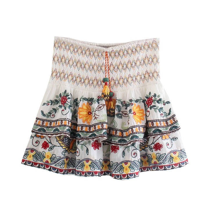 European%20And%20American%20Style%20Autumn%20New%20Women%20Clothing%20V-neck%20Loose%20Retro%20Heavy%20Embroidery%20Bat%20Shirt%20Top%20Skirt%20Street%20Style%20Suit%20-%20Image%206