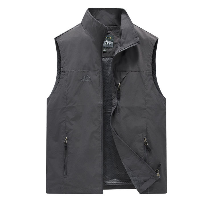 FGKKS%20Spring%20New%20Men%20Waistcoat%20Outdoor%20Leisure%20Solid%20Color%20Vest%20Young%20Middle-aged%20Photography%20Fishing%20Casual%20Vest%20Jacket%20Male%20-%20Image%205