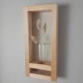 Wood Frame Shelf | Picture Frame Shelf | Framed Wall Shelf | Bud Vase Wall Shelf | Plant Shelf | Modern Wall Shelf | Wood Shelf | Bud Vase.