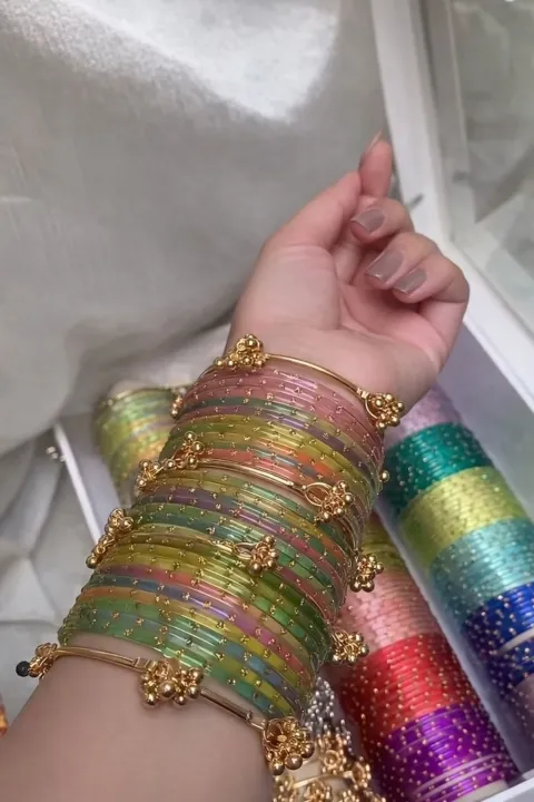 Kashmiri Multi-Color Bangles / Churiya Set for Women – Eid Special ...