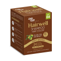 Hairwell Shampoo Hair Color (Light Brown) Sachet. 