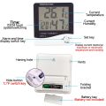 LCD Digital Temperature Humidity Meter HTC-1 Home Indoor Outdoor Hygrometer Thermometer Weather Station with Clock. 