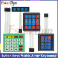 4 12 16 20 Key Button Membrane Switch 1x4 3x4 4x4 4x5 Keys Matrix Array Keyboard Keypad Control Panel DIY Kit For Arduino. 