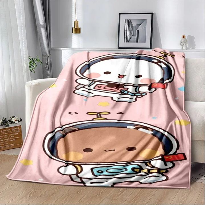 Cartoon%20Print%20Bear%20and%20Pa%20Blanket%20Cute%20Bubu%20%20Dudu%20Series%20%20Kids%20Warm%20Flannel%20Soft%20Comfortable%20Home%20Bed%20-%20Image%205