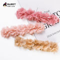 Pink Baby Flower Headband Pink Chiffon Hair Bands Handmade DIY Headwear Hair Accessories for Kids Children Newborn Toddler. 