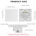 WiFi Smart Water Heater Button Wall Switch, Voice Control, Remote Operation, Timer Function, Family Sharing, Ultra-thin Size. 
