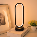 1pc USB powered LED desk lamp with 3-color circular beam, bedside lamp, eye protection, night light, bedroom. 