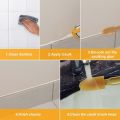4-Piece Set of Grout Scrapers, Grout, Silicone Sealant, and Finishing Tools; Applicator, Scraper, and  Tool Set.. 