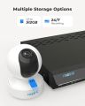 REOLINK E1 Zoom Indoor Security Camera, 2.4/5GHz Dual Band WiFi Camera, 5MP Plug-in Pet Camera, 360 Degree Baby/Dog Monitor with 3X Optical Zoom, Auto Tracking, Person/Pet Detection, Local Storage. 