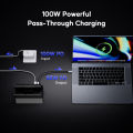 PULWTOP Vertical USB C Docking Station With M2 SSD Enclosure HDMI RJ45 PD For MacBook Pro Air Laptop Devices. 