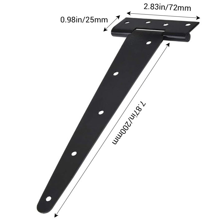T%20Shape%20Door%20hinges%20with%20Screw%20Triangular%20Shed%20Barn%20Door%20Hinge%20Durable%20Sturdy%20Black%20Tee%20Iron%20Hinges%20Wrought%20Hardware%20accessories%20-%20Image%206