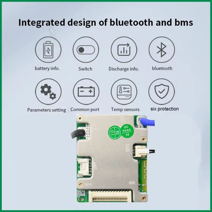 JBD Smart BMS 7S 8S 9S 10S 11S 12S 13S 14S 24V 36V 48V 20A 30A 40A 50A ...
