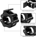 1 Pair 25/50mm Quick Release Barbell Clamps Spin lock Barbell Collars Weight Bar Clips for Weightlifting and Strength Training. 