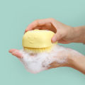 Silicone Scrub Massage Brush, Clean & Foam, Soft Durable, Home Bath Essential, Hanging Design.