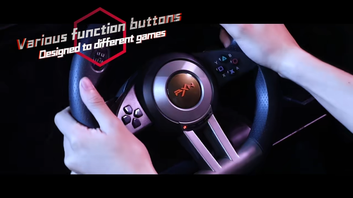 PXN V3 Pro Gaming Racing Wheel 180° Steering Wheel with Pedals for PC ...