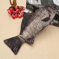 Realistic Fish Shape Make-up Pouch Pencil Bag Carp Humorous Ball Pen Ball-point Case with Zipper Back To School Students. 