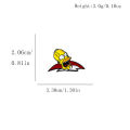 6pcs the Simpsons Cartoon Enamel Pins Set Cute Bart & Homer J Simpson Metal Brooch Badges Kawaii Jewelry Halloween . 