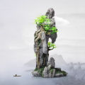 Resin Aquarium Rockery Mountain Decoration Artificial View Rock Cave Stone Tree Fish Tank Ornament Pet Supplies Home Decor.